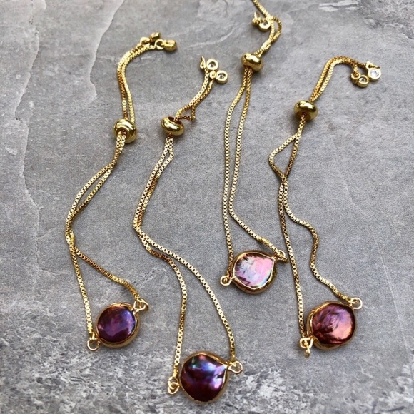 ❗️LAST❗️Natural Peacock Pearl Bracelet - Picture 2 of 7